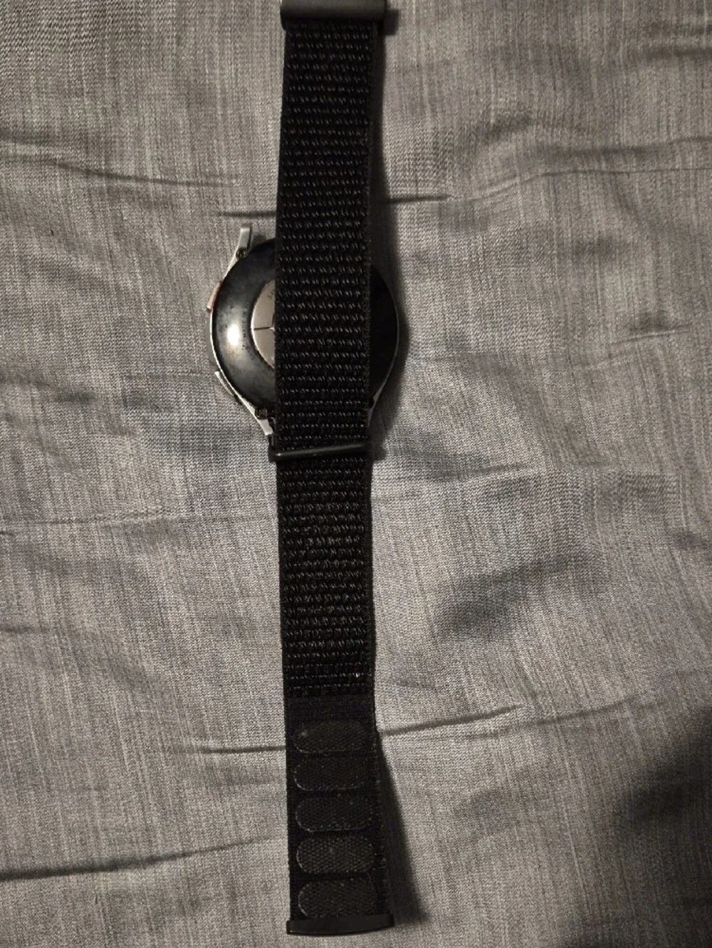 Samsung GALAXY Watch 4 Classic With Silver Shell, Velcro Wristband, and Charger